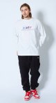 画像3: MULTICOLOR LOGO L/S TEE WHITE 121-050005 WH AKTR アクター ロング　Tシャツ ウエア 秋冬物 【MEN'S】 (3)