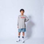 画像3: KIDS SPACE AKTR LOGO L/S SP TEES L-GRAY 221-081005 LGY GS AKTR アクター ロング　Tシャツ ウエア 秋冬物 【BOY'S】 キッズ アパレル (3)