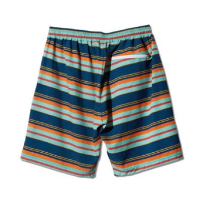 画像2: MULTI BORDER SHORTS NAVY 222-051002 NV AKTR アクター Shorts ショーツ バスパン ウエア  【MEN'S】