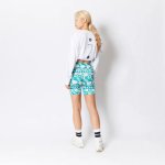 画像3: DESERT DAISY BIKER SHORTS  GREEN 222-081002 GR AKTR アクター Shorts ショーツ バスパン ウエア  【WOMEN'S】アパレル (3)