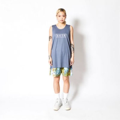 画像2: AKTR LOGO TANK BLUE 223-031001 BL AKTR アクター ノースリーブ タンクトップ ウエア  【MEN'S】【SALE商品】