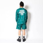 画像3: SPLASH E.B. L/S SPORTS TEE GREEN 223-012005 GR AKTR アクター ロング　Tシャツ ウエア 秋冬物 【MEN'S】【SALE商品】 (3)