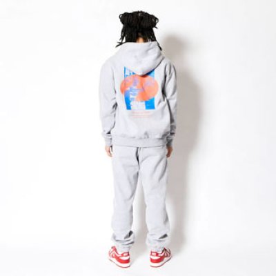 画像2: AEROSTEAM PHOTO SWEAT ZIP HOODIE GRAY 223-020010 GY AKTR アクター パーカー アウトウエア ウエア 秋冬物 【MEN'S】