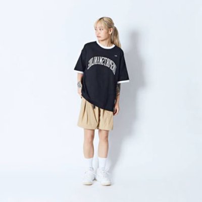 画像2: SPORTSMANLIKE RINGER TEE BLACK 224-034005 BK AKTR アクター Tシャツ ウエア  【MEN'S】