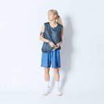 画像3: MOCK GARMENT DYED SLEEVELESS SPORTS TEE BLACK 224-002005 BK AKTR アクター ノースリーブ タンクトップ ウエア  【MEN'S】 (3)