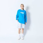 画像3: BEAST CAMO BOX LOGO L/S SPORTS TEE BLUE 224-017005 BL AKTR アクター ロング　Tシャツ ウエア 秋冬物 【MEN'S】 (3)