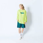 画像3: BEAST CAMO BOX LOGO L/S SPORTS TEE LIME 224-017005 LM AKTR アクター ロング　Tシャツ ウエア 秋冬物 【MEN'S】 (3)