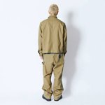 画像3: ZIP UP WORK JACKET KHAKI 224-018010 KH AKTR アクター ジャケット アウトウエア ウエア 秋冬物 【MEN'S】 (3)