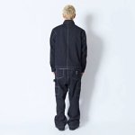 画像3: ZIP UP WORK JACKET BLACK 224-018010 BK AKTR アクター ジャケット アウトウエア ウエア 秋冬物 【MEN'S】 (3)