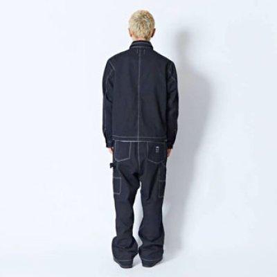 画像2: ZIP UP WORK JACKET BLACK 224-018010 BK AKTR アクター ジャケット アウトウエア ウエア 秋冬物 【MEN'S】