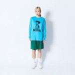 画像3: CARTOON NICK L/S SPORTS TEE BLUE 224-022005 BL AKTR アクター ロング　Tシャツ ウエア 秋冬物 【MEN'S】 (3)