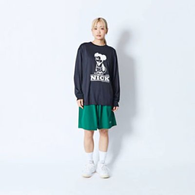 画像2: CARTOON NICK L/S SPORTS TEE BLACK 224-022005 BK AKTR アクター ロング　Tシャツ ウエア 秋冬物 【MEN'S】