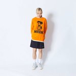 画像3: CARTOON NICK SWEAT CREW NECK ORANGE 224-030010 OR AKTR アクター スウェット アウトウエア ウエア  【MEN'S】 (3)