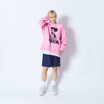 画像3: CARTOON NICK SWEAT CREW NECK PINK 224-030010 PK AKTR アクター スウェット アウトウエア ウエア  【MEN'S】 (3)