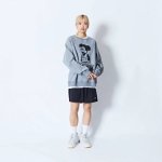 画像3: CARTOON NICK SWEAT CREW NECK GRAY 224-030010 GY AKTR アクター スウェット アウトウエア ウエア  【MEN'S】 (3)