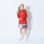 画像3: AKTR LOGO L/S SPORTS TEE RED 224-031005 RD AKTR アクター ロング　Tシャツ ウエア 秋冬物 【MEN'S】 (3)