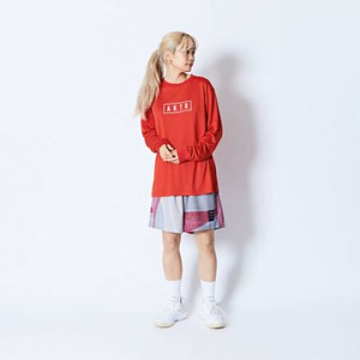 画像2: AKTR LOGO L/S SPORTS TEE RED 224-031005 RD AKTR アクター ロング　Tシャツ ウエア 秋冬物 【MEN'S】