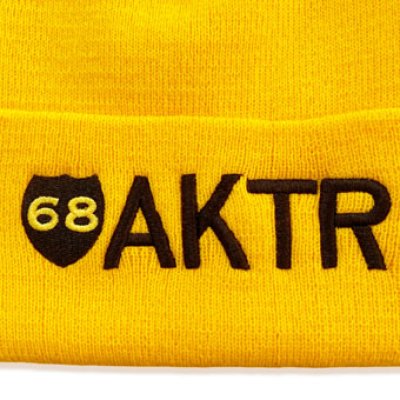 画像2: 68xAKTR LOGO KNIT CAP YELLOW 224-109021 YL AKTR アクター キャップ ビーニー Other