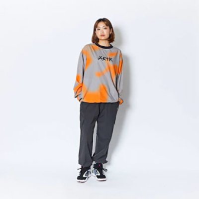 画像2: BORDERLESS PULLOVER SHOOTING SHIRTS GREIGE/ORANGE 125-001010 GExOR AKTR アクター Tシャツ ウエア  【MEN'S】