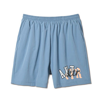 MIXTURE LOGO SHORT WIDE PANTS BLUE 123-017002 BL AKTR アクター Shorts ショーツ バスパン  ウエア 【MEN'S】